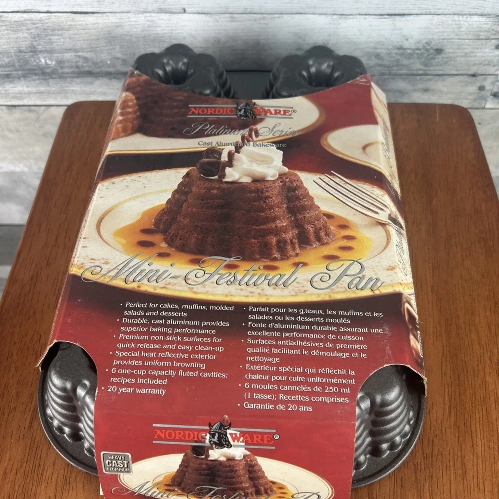 NORDIC WARE Mini-Festival Pan by Williams Sonoma Mini Bundt Pan New